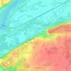 La Maison Rouge topographic map, elevation, terrain