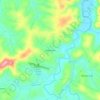Palhocinha topographic map, elevation, terrain