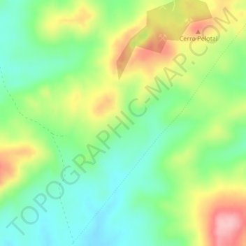 La Alcaria topographic map, elevation, terrain