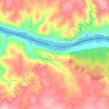 Peñalba topographic map, elevation, terrain