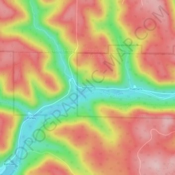 Minister topographic map, elevation, terrain