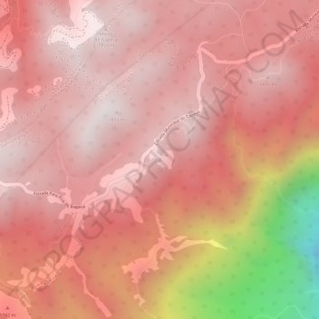Pico do Itapeva topographic map, elevation, terrain
