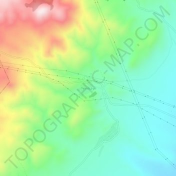 Yenikayı topographic map, elevation, terrain