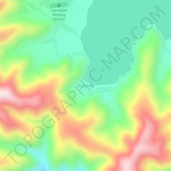Sururey topographic map, elevation, terrain