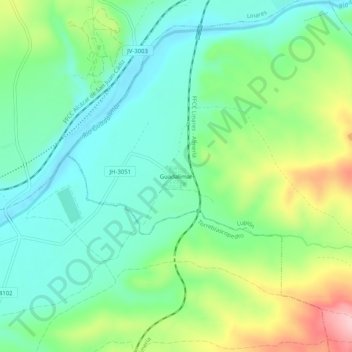 Guadalimar topographic map, elevation, terrain
