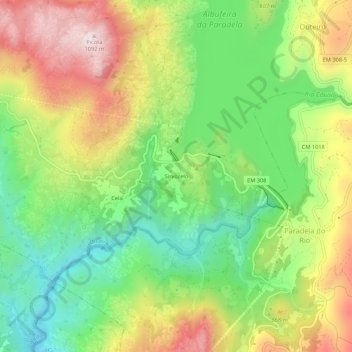 Sirvozelo topographic map, elevation, terrain