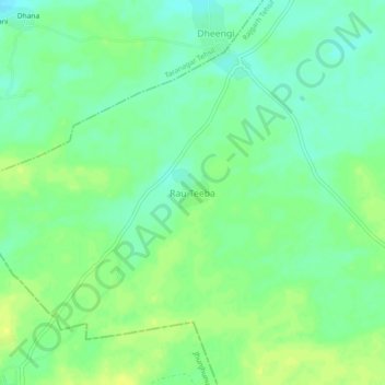 Rau Teeba topographic map, elevation, terrain