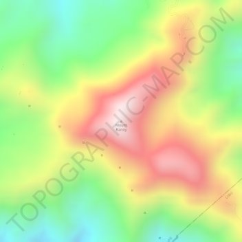 Mount Banoy topographic map, elevation, terrain