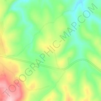 Al Sir topographic map, elevation, terrain