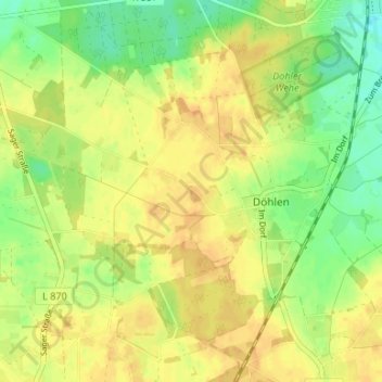 Krumland topographic map, elevation, terrain
