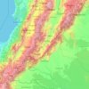 Huila topographic map, elevation, terrain