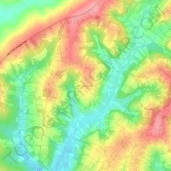 Siljakovac topographic map, elevation, terrain