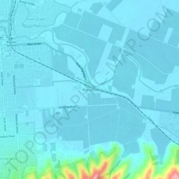 Riverlands topographic map, elevation, terrain