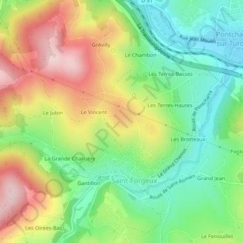 Le Ruy topographic map, elevation, terrain