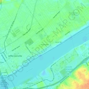 Port Fulton topographic map, elevation, terrain