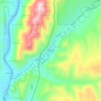 White Bird topographic map, elevation, terrain