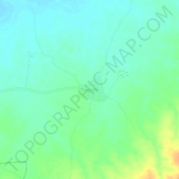 Tiogollo topographic map, elevation, terrain