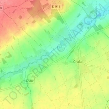Bouvet topographic map, elevation, terrain