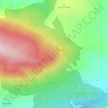 Moirán topographic map, elevation, terrain
