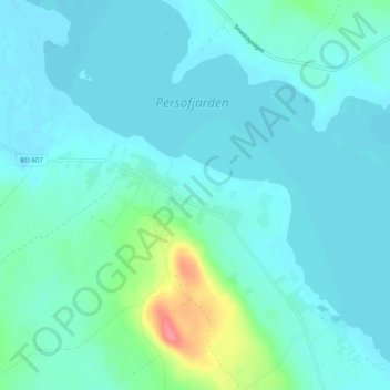 Ängesbyn topographic map, elevation, terrain