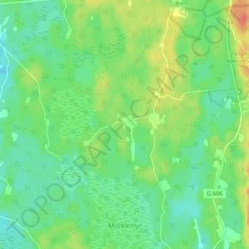 Ekåsen topographic map, elevation, terrain