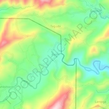 Paril topographic map, elevation, terrain