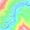 Casinchihua topographic map, elevation, terrain
