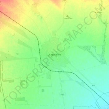 Saedinenie topographic map, elevation, terrain
