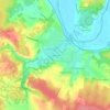 Le Maine Léze topographic map, elevation, terrain