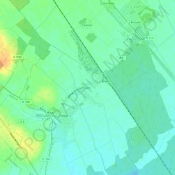 Layer topographic map, elevation, terrain