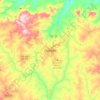 Huambo topographic map, elevation, terrain