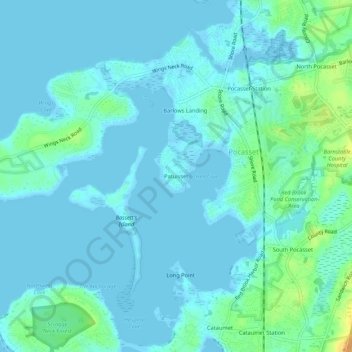 Patuisset topographic map, elevation, terrain