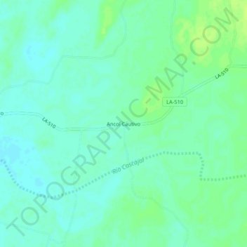Ancol Cautivo topographic map, elevation, terrain