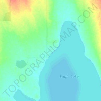 Eagle Lake topographic map, elevation, terrain
