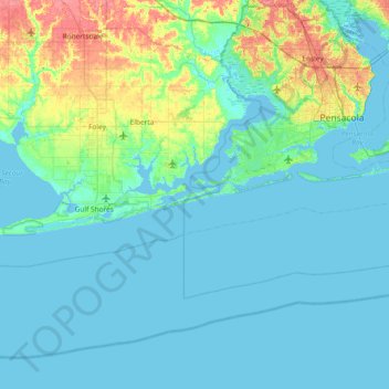 Ono Island topographic map, elevation, terrain