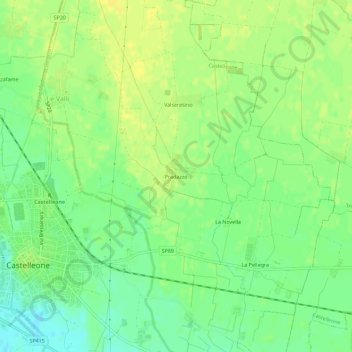 Pradazzo topographic map, elevation, terrain
