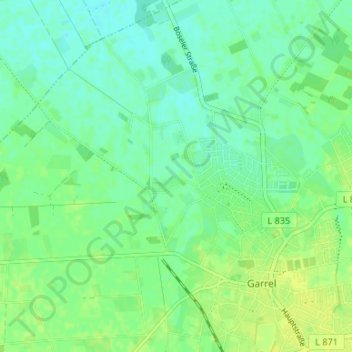 Kaifort topographic map, elevation, terrain