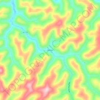 Ritchie topographic map, elevation, terrain