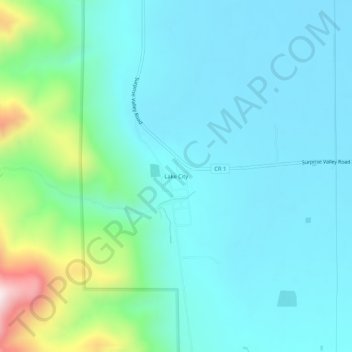 Lake City topographic map, elevation, terrain
