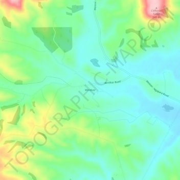 Windsor topographic map, elevation, terrain