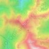 Monte Capraro topographic map, elevation, terrain