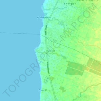 Bubog topographic map, elevation, terrain