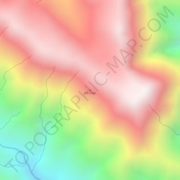 Flat Peak topographic map, elevation, terrain