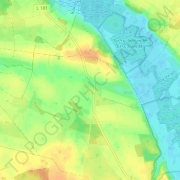 Tressentin topographic map, elevation, terrain