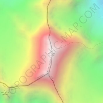 Yerupajá topographic map, elevation, terrain