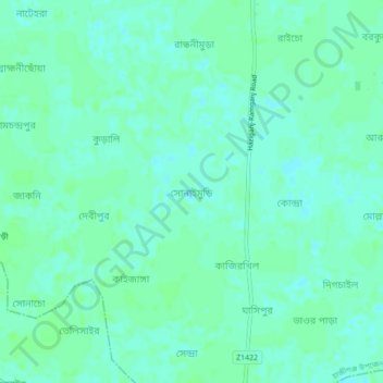 Sonaimuri topographic map, elevation, terrain
