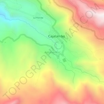 Astobamba topographic map, elevation, terrain