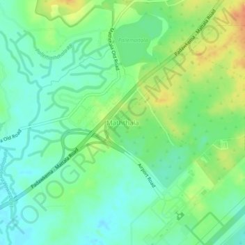 Maththala topographic map, elevation, terrain