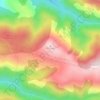 El Oceo topographic map, elevation, terrain