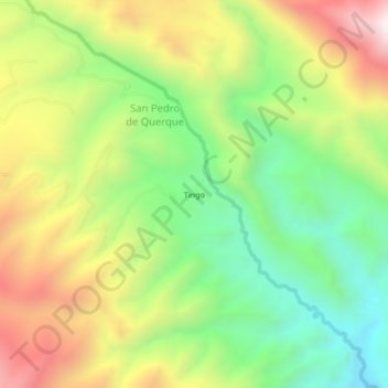 Tingo topographic map, elevation, terrain